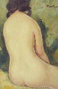 Nicolae Tonitza Nud, semnat dreapta sus cu negru, ulei pe carton. France oil painting artist